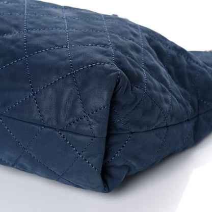 Chanel Iridescent Calfskin Quilted Daily Hobo Blue 10 of 10