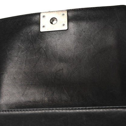 Chanel Lambskin Quilted Medium Boy Flap Black 11 of 11