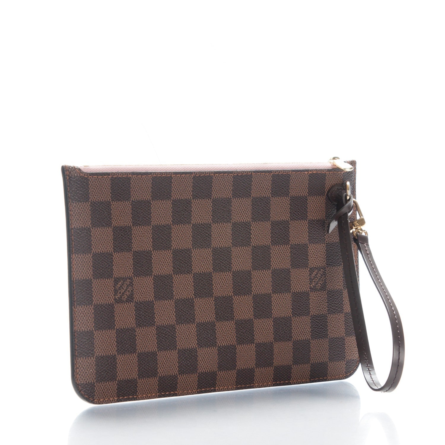 Louis Vuitton Damier Ebene Neverfull MM GM Pochette Rose Ballerine 3 of 7