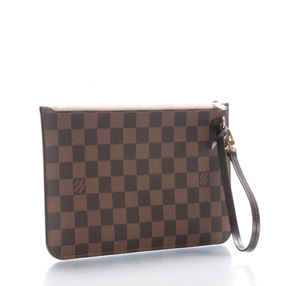 Louis Vuitton Damier Ebene Neverfull MM GM Pochette Rose Ballerine 3 of 7