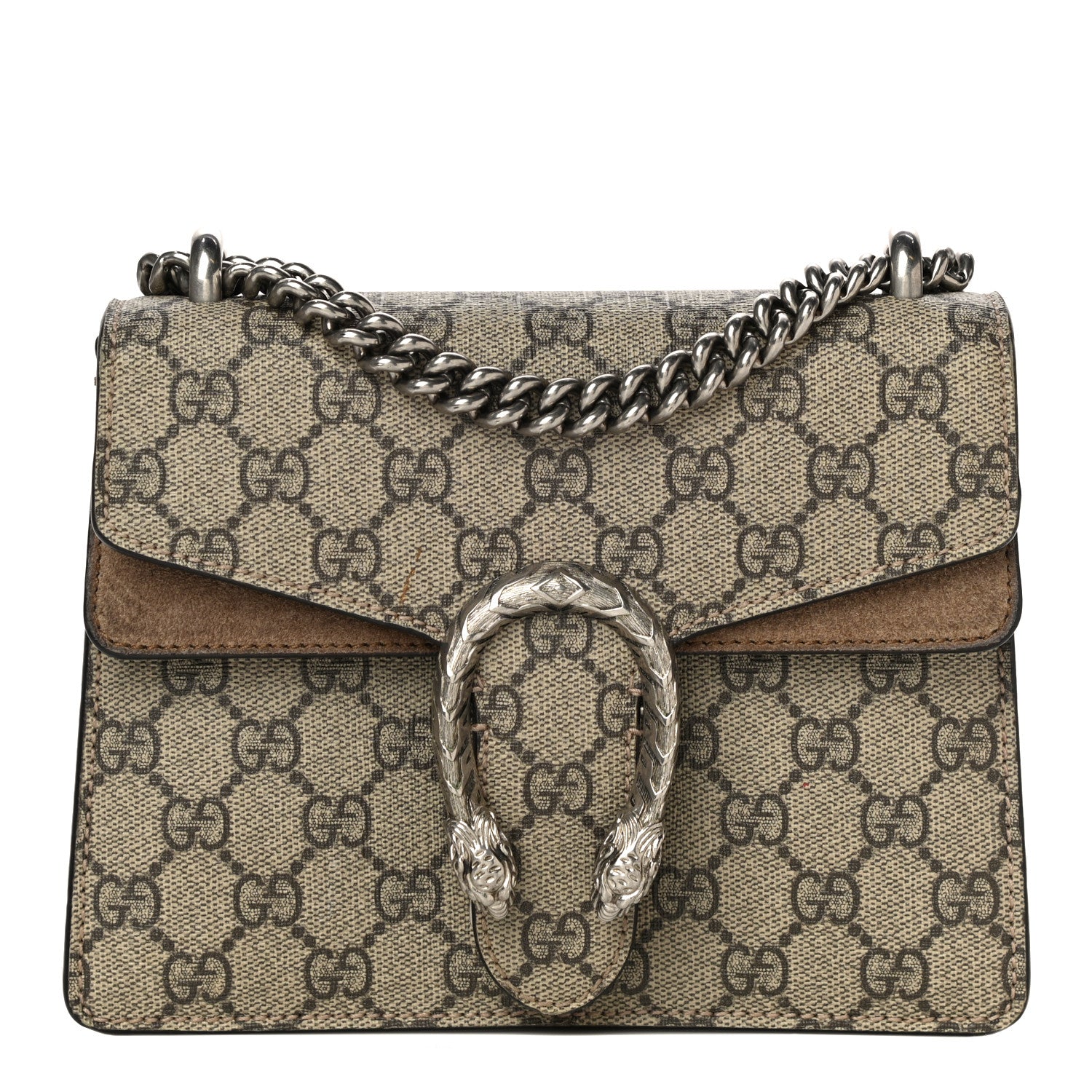 Gucci GG Supreme Monogram Mini Dionysus Shoulder Bag Taupe 1 of 19