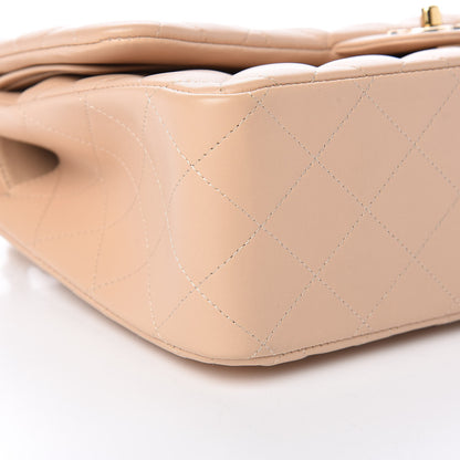 Chanel Lambskin Quilted Jumbo Double Flap Beige Clair 10 of 11