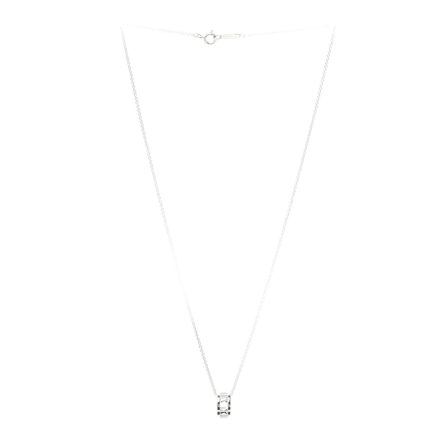 Sterling Silver Atlas Open Pendant Necklace