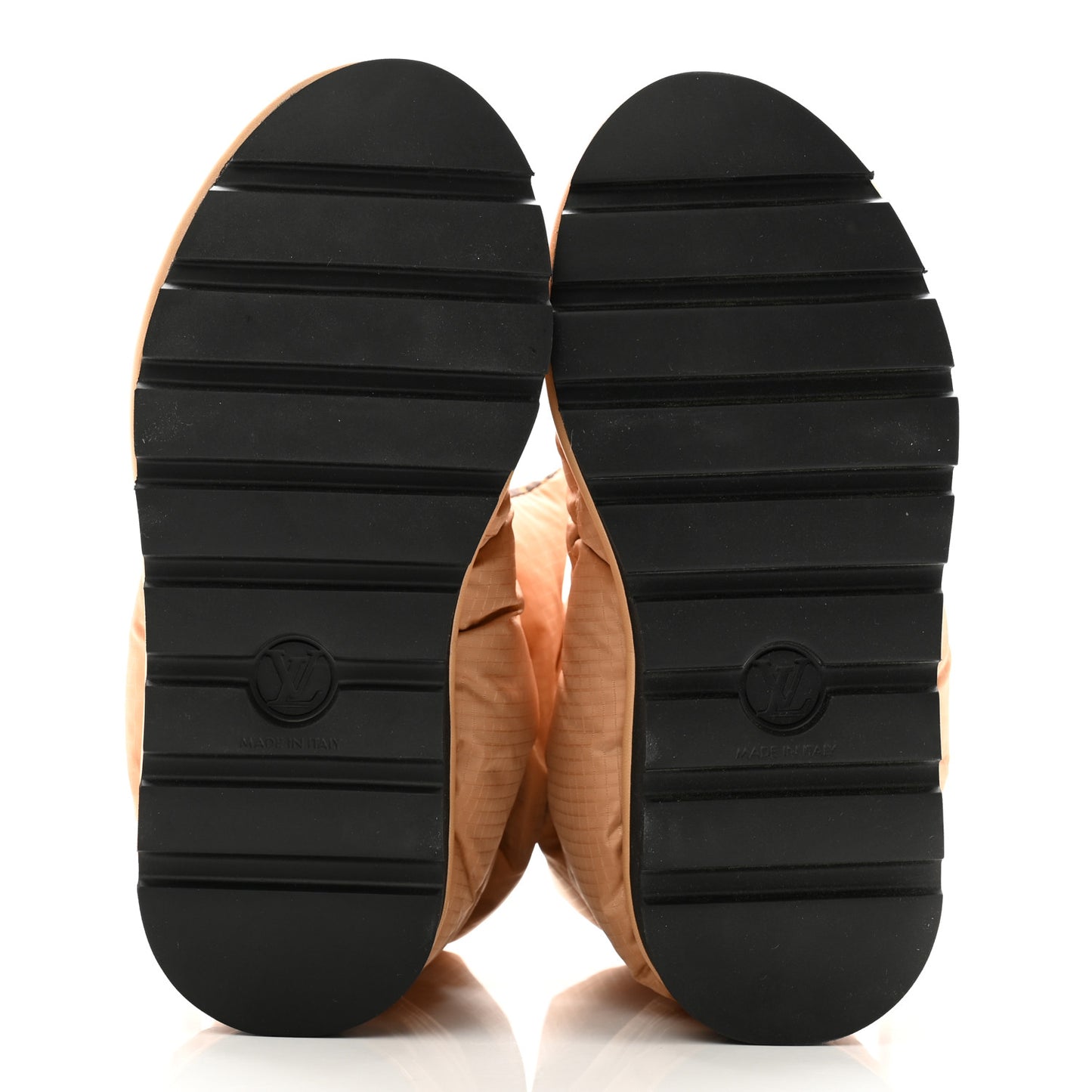 Nylon Monogram Pillow Comfort Ankle Boot 38 Beige