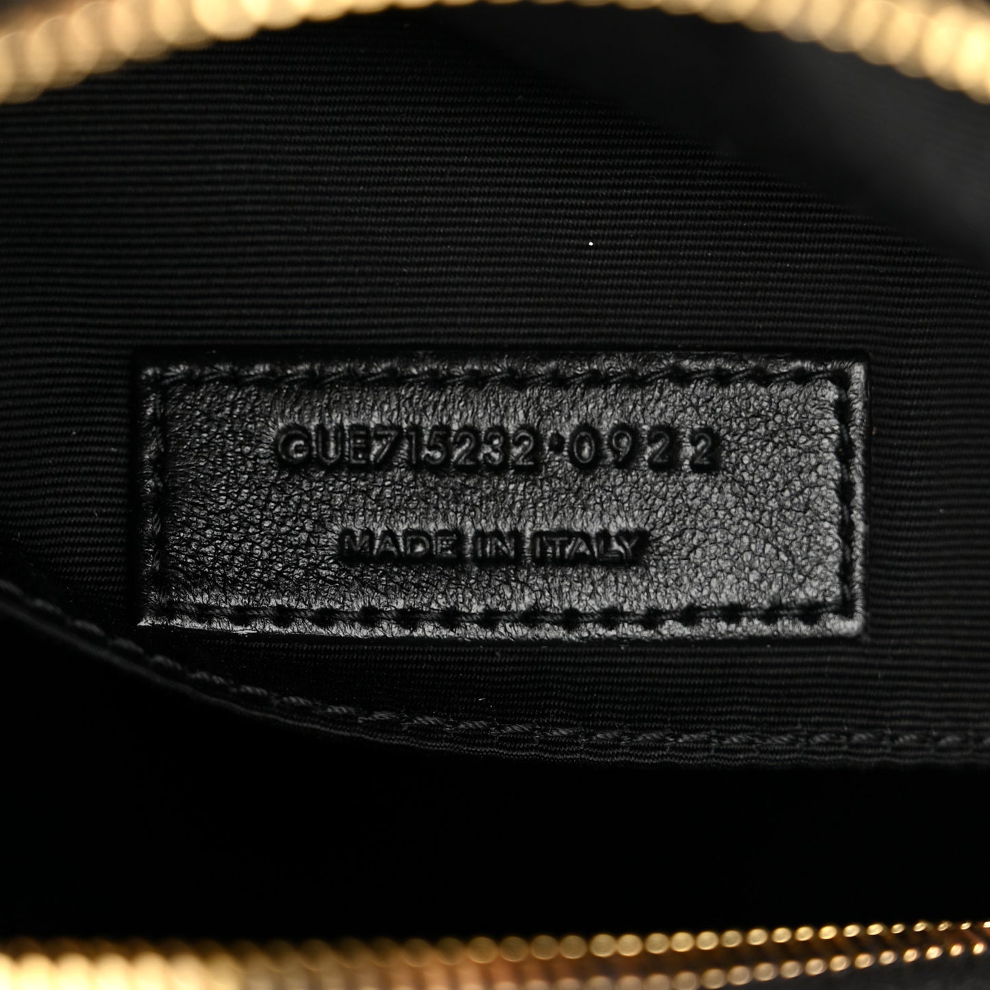 Calfskin Matelasse Monogram Lou Camera Bag Black