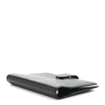 Louis Vuitton Epi Small Ring Agenda Cover Black 4 of 12