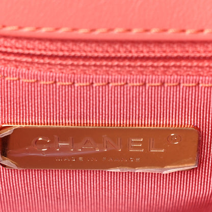Chanel Goatskin Quilted Medium Chanel 19 Flap Pink 6 of 9