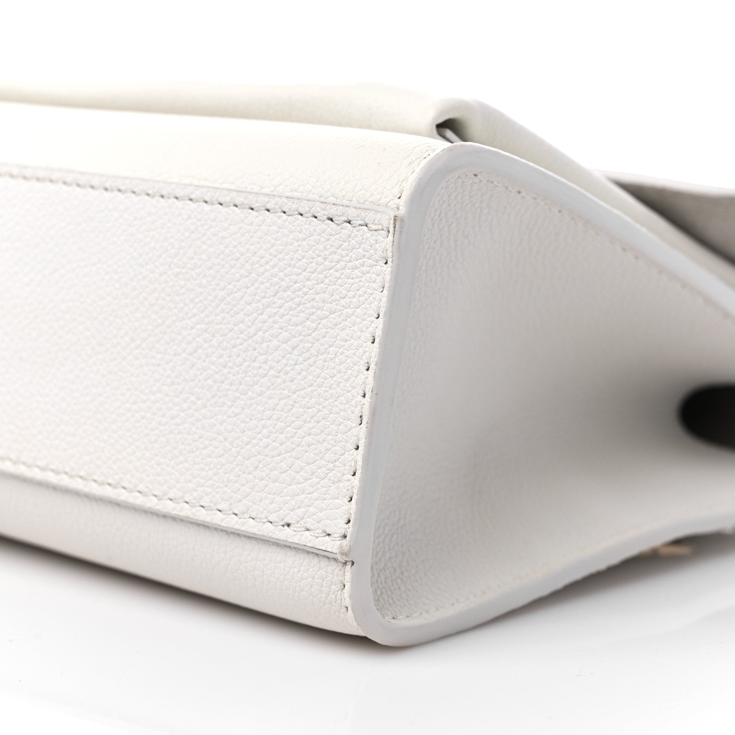 Louis Vuitton Soft Calfskin Mylockme Chain Bag BB White 8 of 8