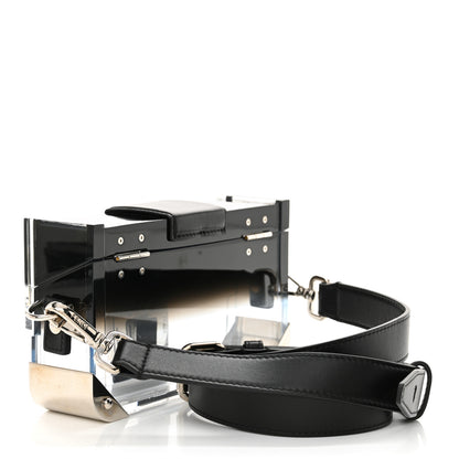 Fendi Plexiglass Vitello Mini Baguette Trunk Black Transparent 3 of 11