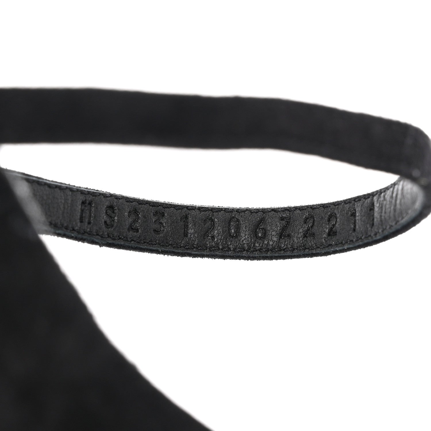 Hermes Suede Goatskin Glam 105 Sandals 38.5 Black 6 of 8