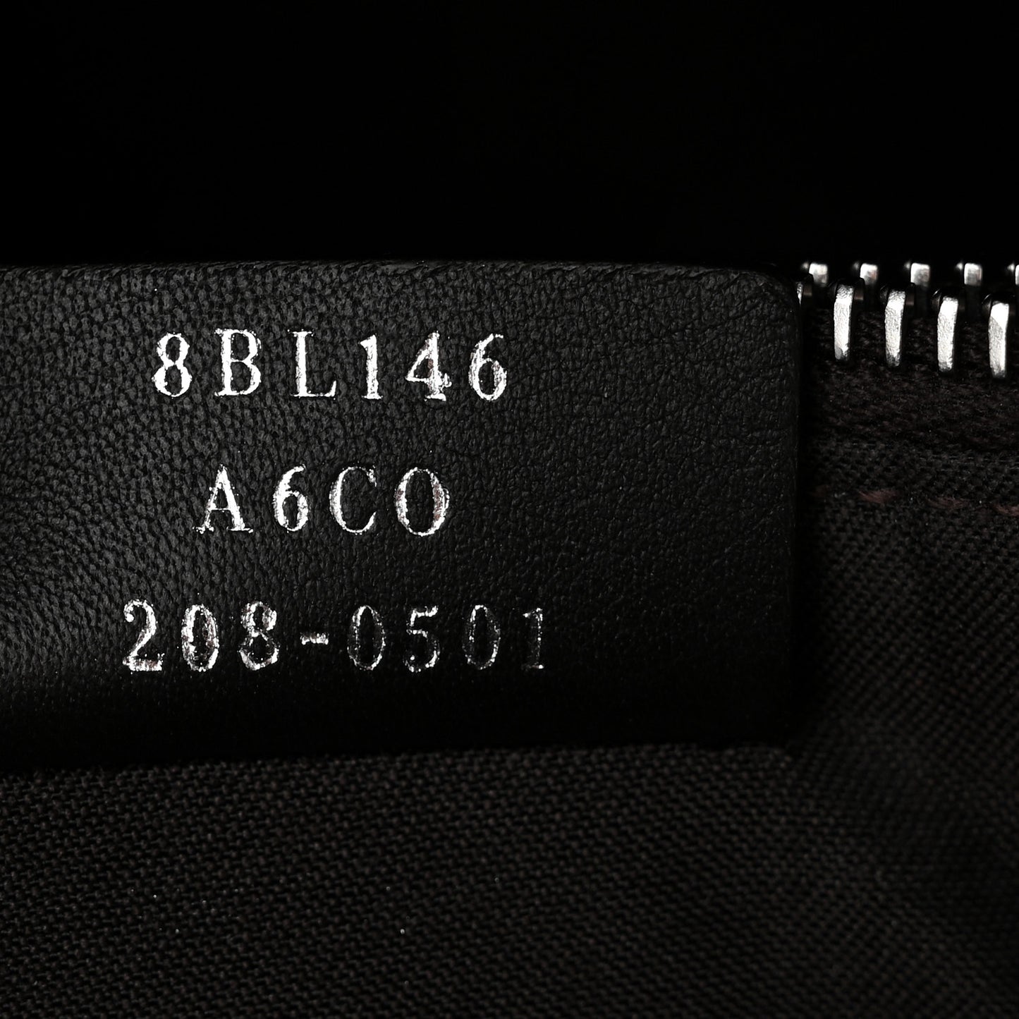 Vitello Dolce Bi-Color FF 1974 Embossed Medium By The Way Boston Bag Black Maya