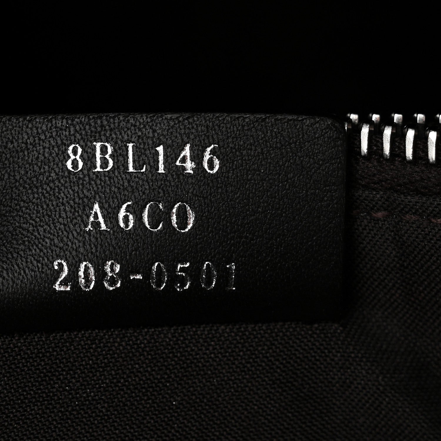 Fendi Vitello Dolce Bi-Color FF 1974 Embossed Medium By The Way Boston Bag Black Maya 7 of 11