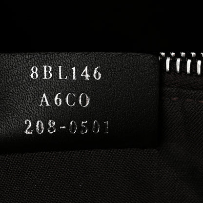 Fendi Vitello Dolce Bi-Color FF 1974 Embossed Medium By The Way Boston Bag Black Maya 7 of 11