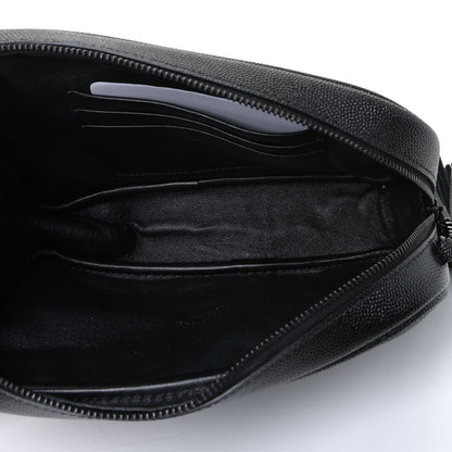 Saint Laurent Grain De Poudre Matelasse Monogram Mini Lou Camera Bag Black 7 of 9