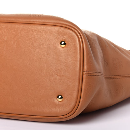 MCM Calfskin Ottomar Monogram Tote Cognac 11 of 13