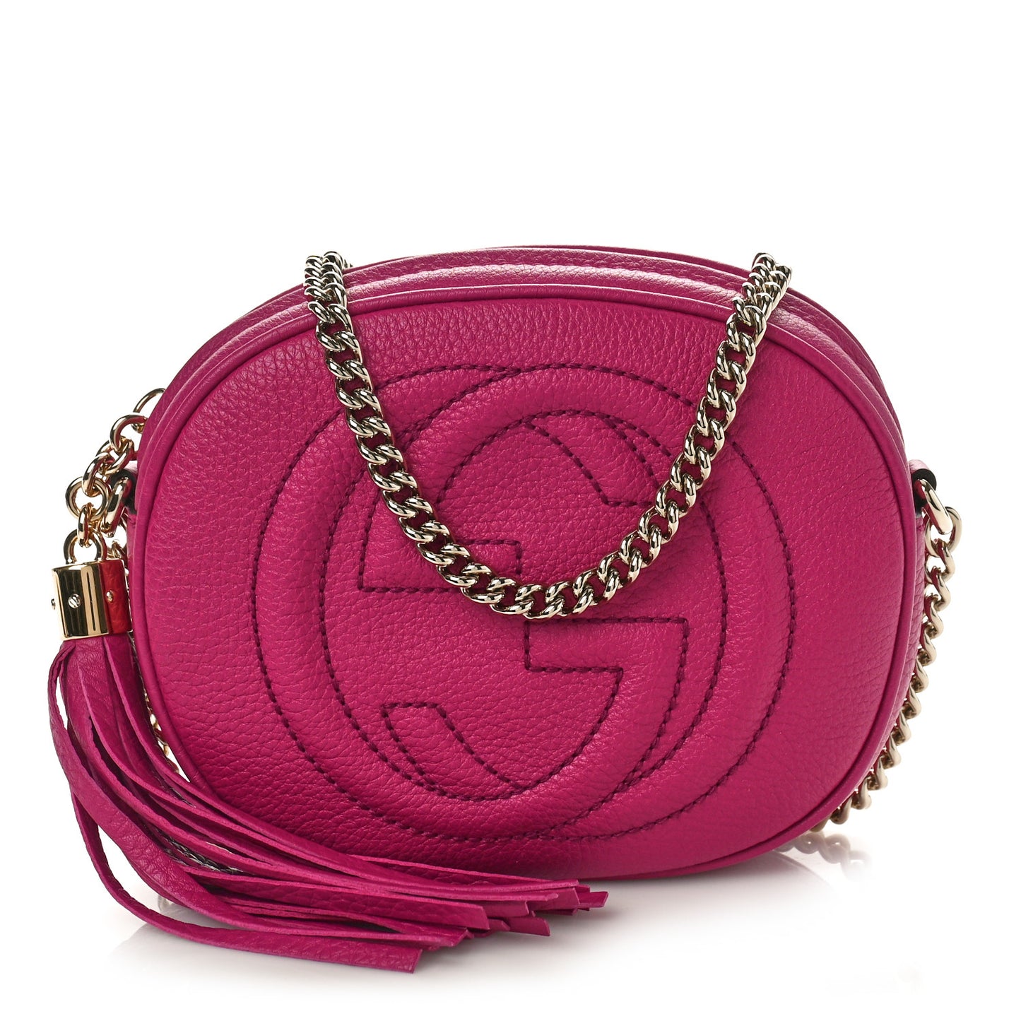 Cellarius Calfskin Mini Soho Chain Bag Bright Bouganville