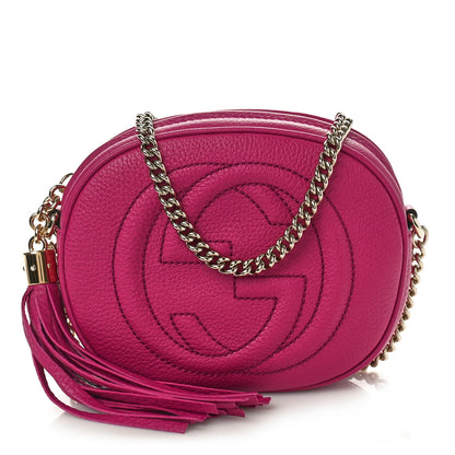 Gucci Cellarius Calfskin Mini Soho Chain Bag Bright Bouganville 1 of 9
