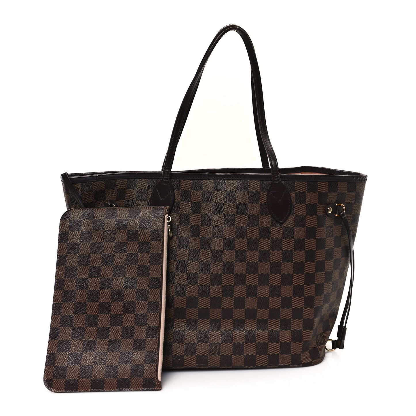 Damier Ebene Neo Neverfull MM Rose Ballerine