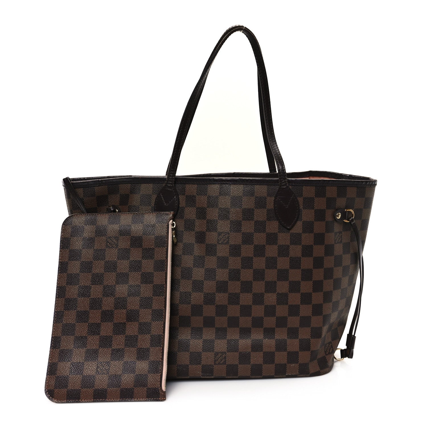 Louis Vuitton Damier Ebene Neo Neverfull MM Rose Ballerine 3 of 15