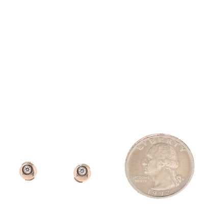Cartier 18K Pink Gold Diamond XS D'Amour Earrings 2 of 5