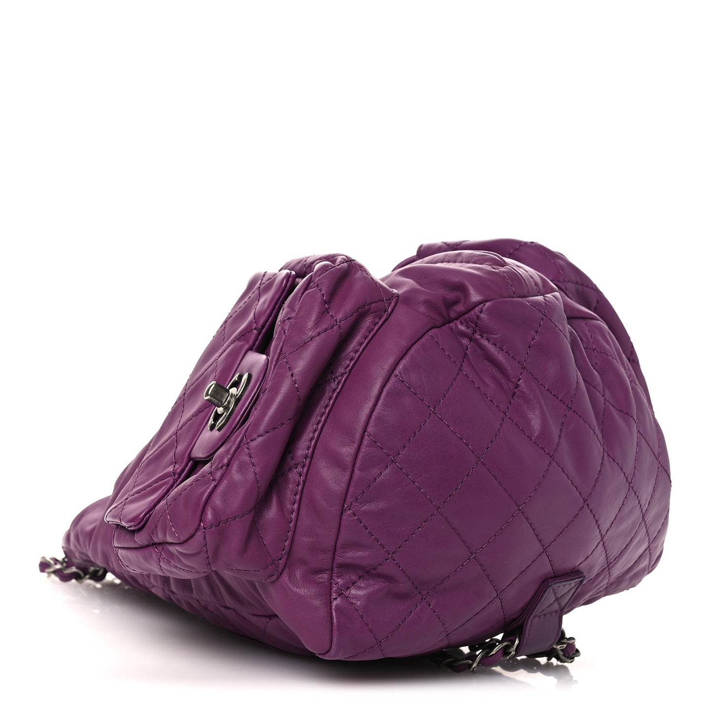 Calfskin Large Backpack Is Back Plum