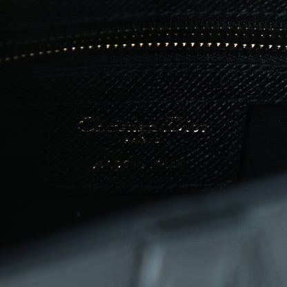 Christian Dior Grained Calfskin Saddle Bag Black 6 of 9