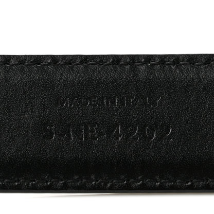 Celine Box Calfskin Medium 25mm Triomphe Belt 80 32 Black 6 of 7