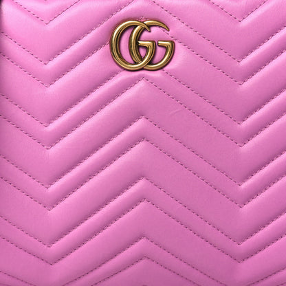 Gucci Calfskin Matelasse Small GG Marmont Tote Candy Mousse 8 of 10