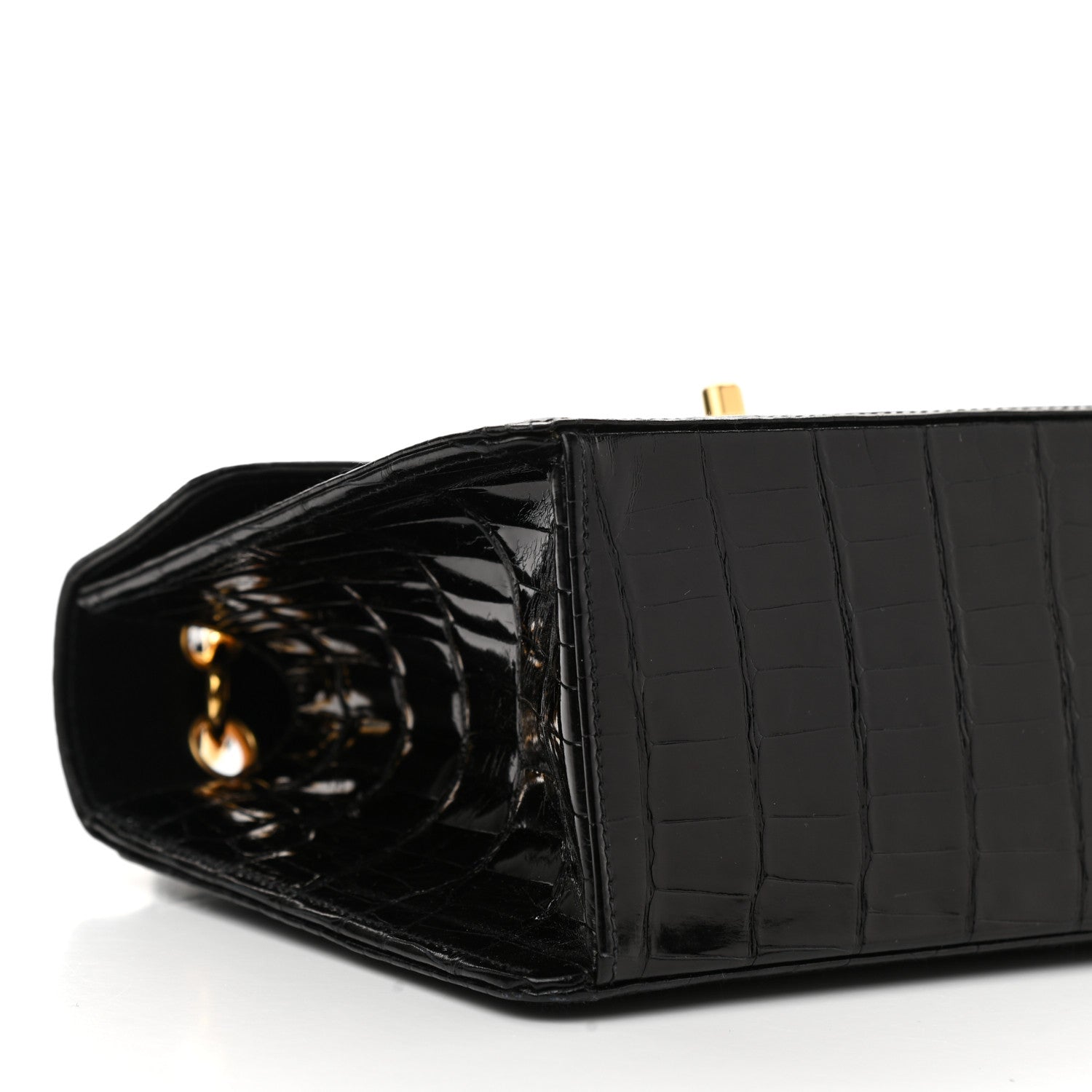 Chanel Alligator Small Single Flap Black 11 of 12