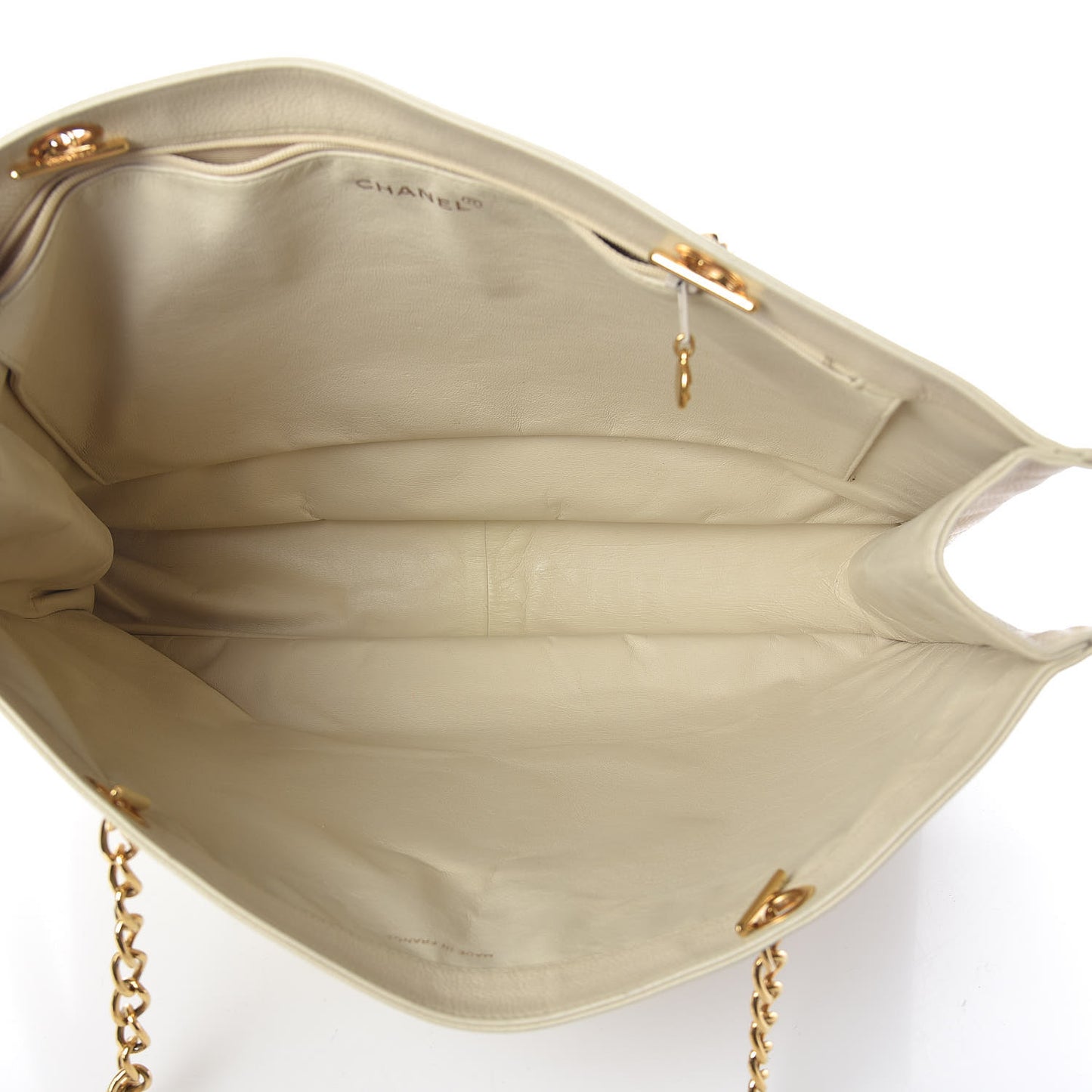 Caviar CC Shopper Tote Beige