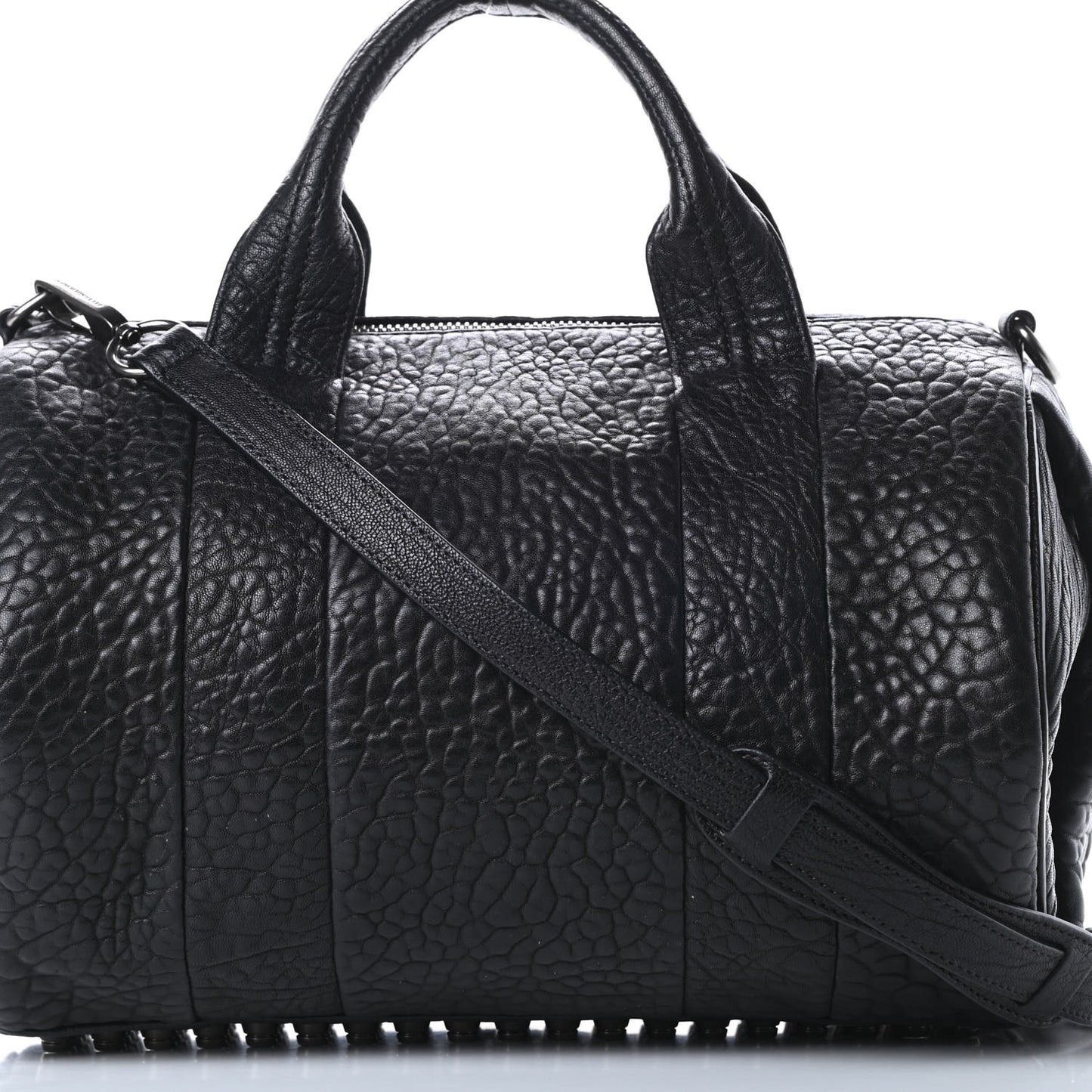 Pebbled Lambskin Rocco Black Nickel Hardware