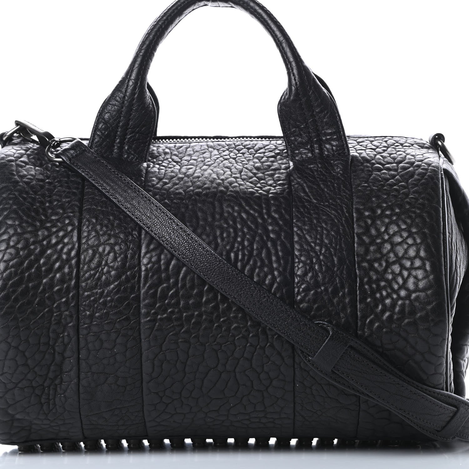 Alexander Wang Pebbled Lambskin Rocco Black Nickel Hardware 7 of 12