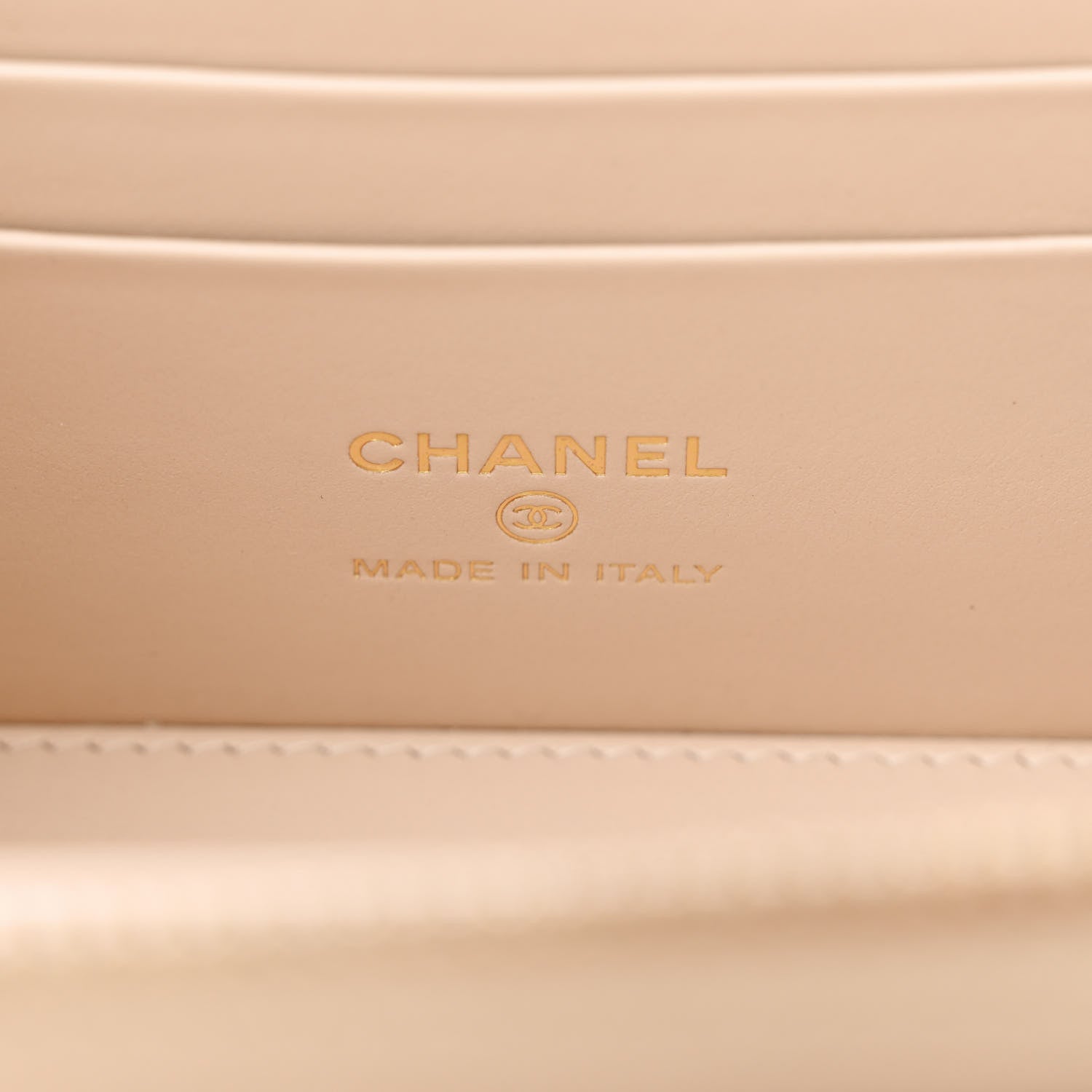 Chanel Caviar Quilted Top Handle Pocket Vanity Case Beige 6 of 10
