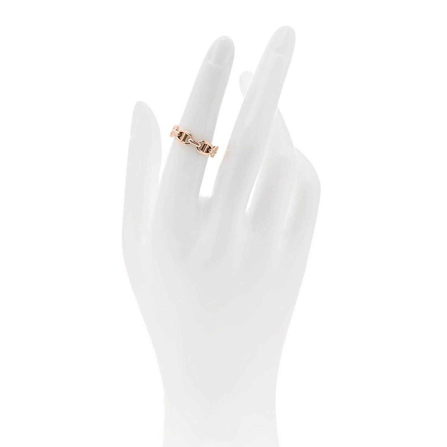 18K Rose Gold PM Chaine d'Ancre Enchainee Ring 52 6