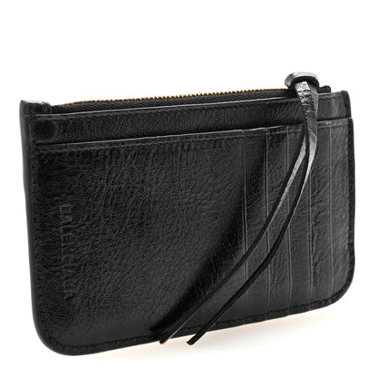 Balenciaga Agneau Le Cagole Coin Card Holder Black 3 of 6