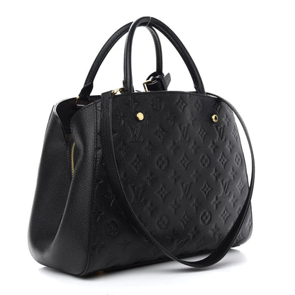Louis Vuitton Empreinte Montaigne MM Black 3 of 10