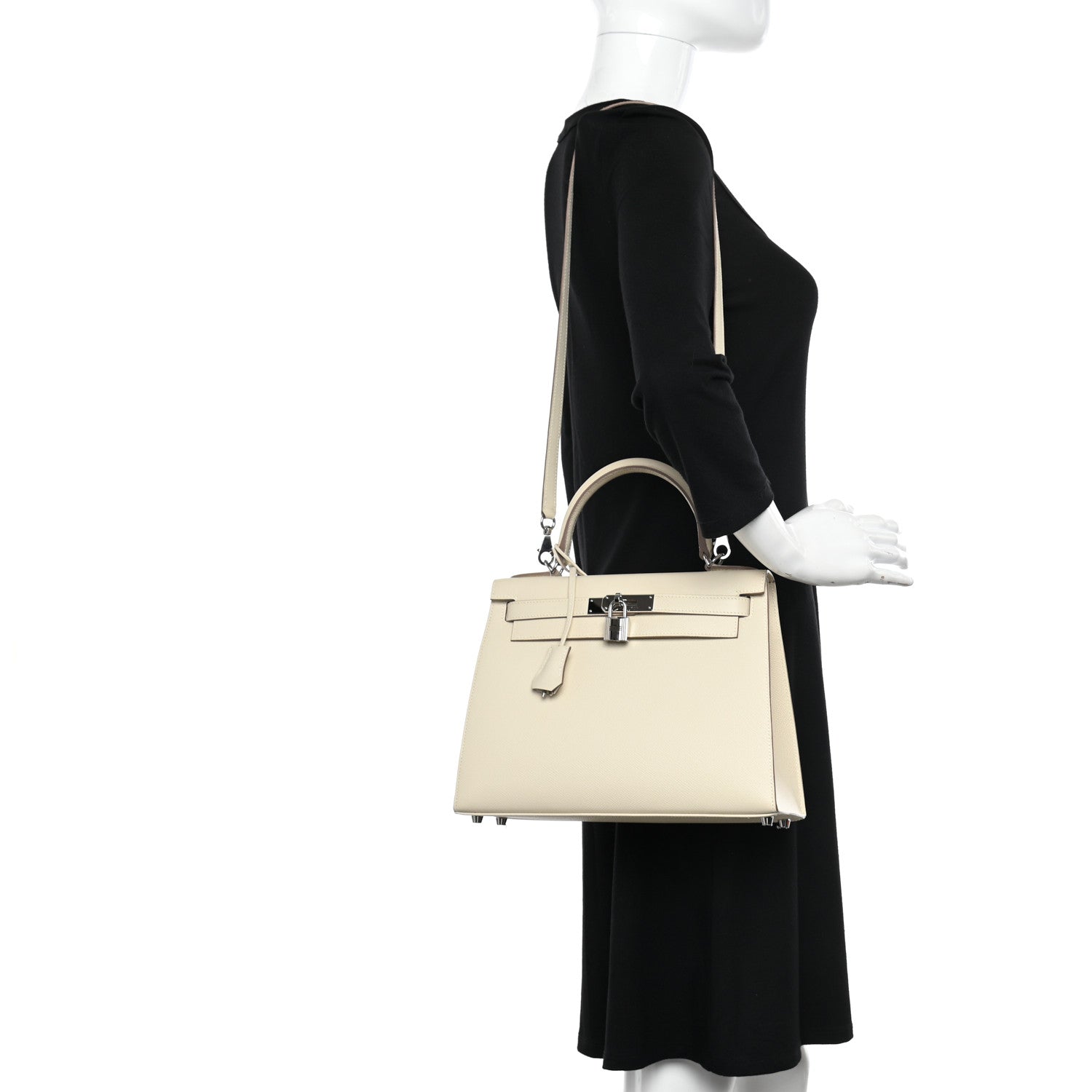 Hermes Epsom Kelly Sellier 28 Craie 2 of 12
