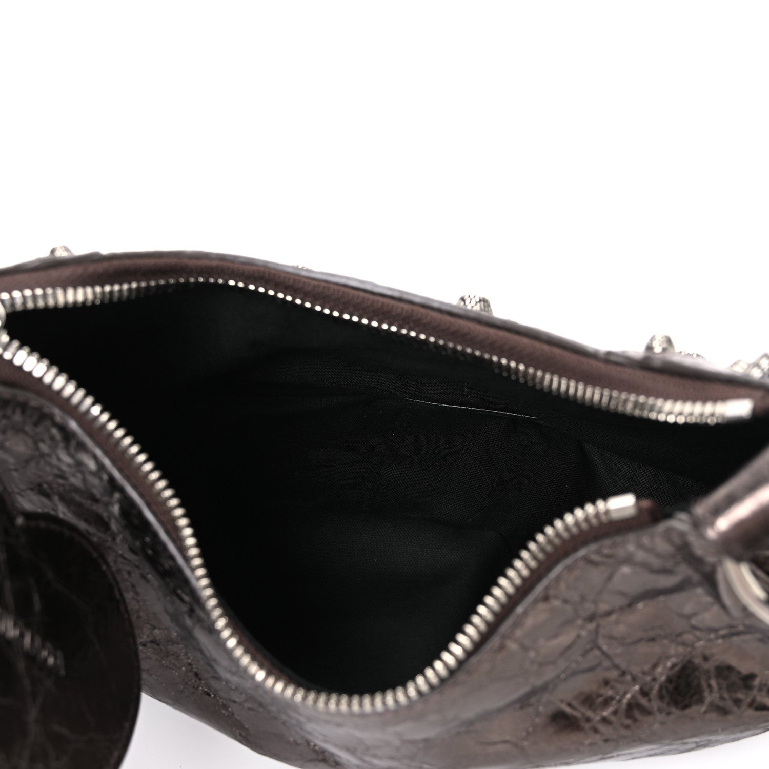 Balenciaga Metallic Agneau Arena Le Cagole Shoulder Bag XS Dark Bronze 6 of 10