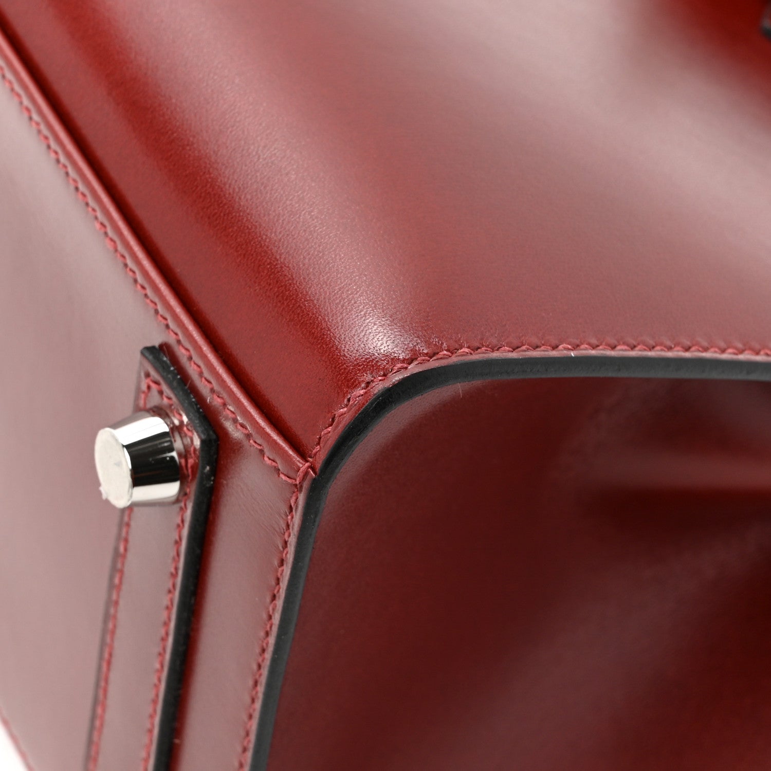 Hermes Box Birkin Sellier 25 Rouge H 10 of 13