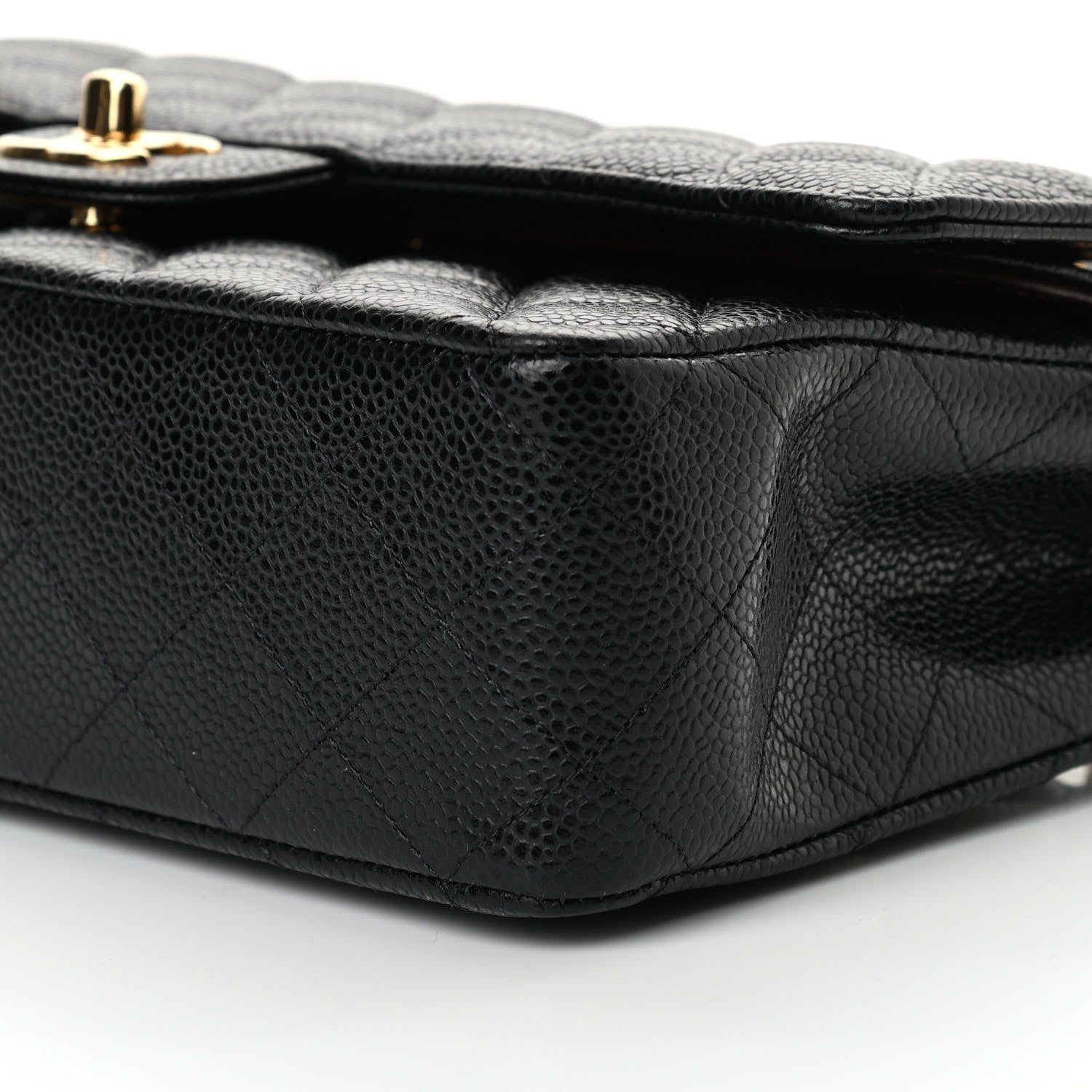 Chanel Caviar Quilted Medium Double Flap Black 10 of 11