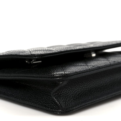 Chanel Caviar Quilted Wallet On Chain WOC Black 11 of 13
