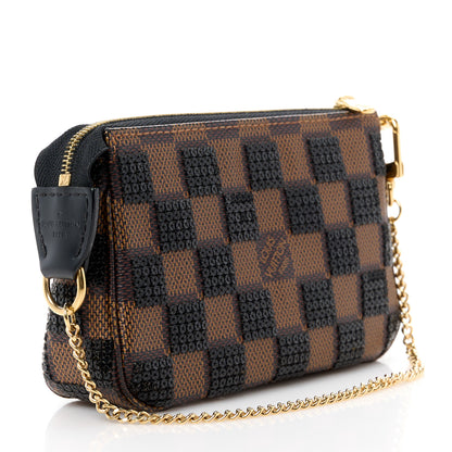 Louis Vuitton Damier Paillettes Mini Pochette Accessories Black 3 of 11