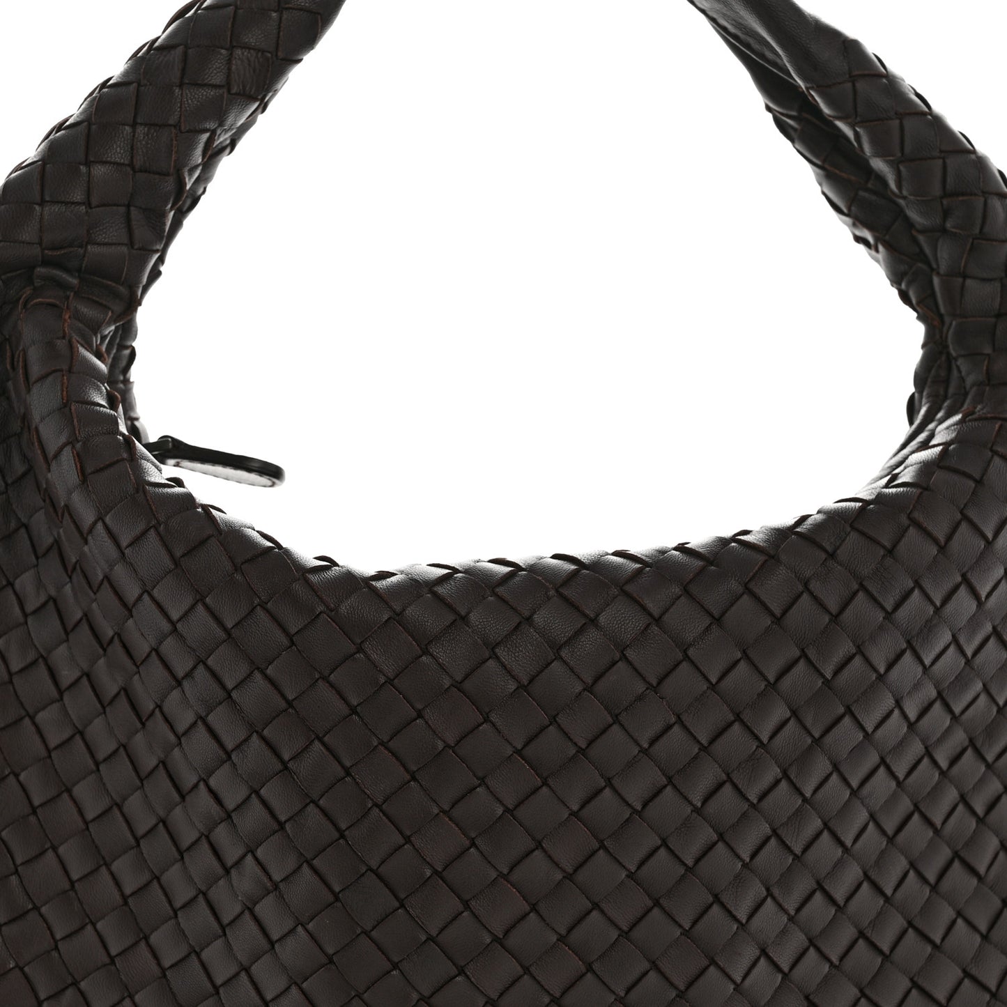 Nappa Intrecciato Medium Veneta Hobo Ebano