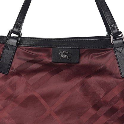 Burberry Nylon Buckleigh Packable Tote Bag Burgundy Red 11 of 11