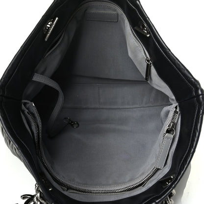 Chanel Lambskin Quilted Tote Black 4 of 8