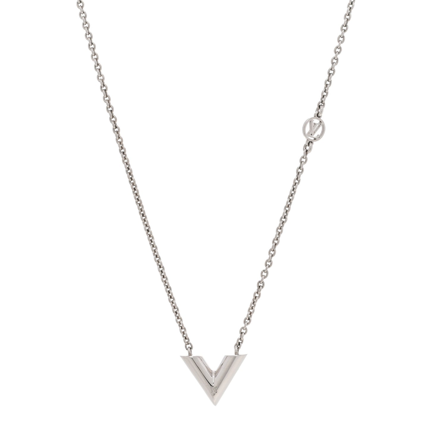 Metal Essential V Supple Necklace Silver