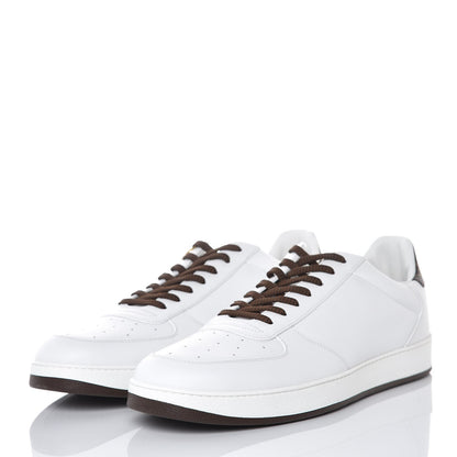 Louis Vuitton Calfskin Monogram Rivoli Sneakers 10 White 3 of 9