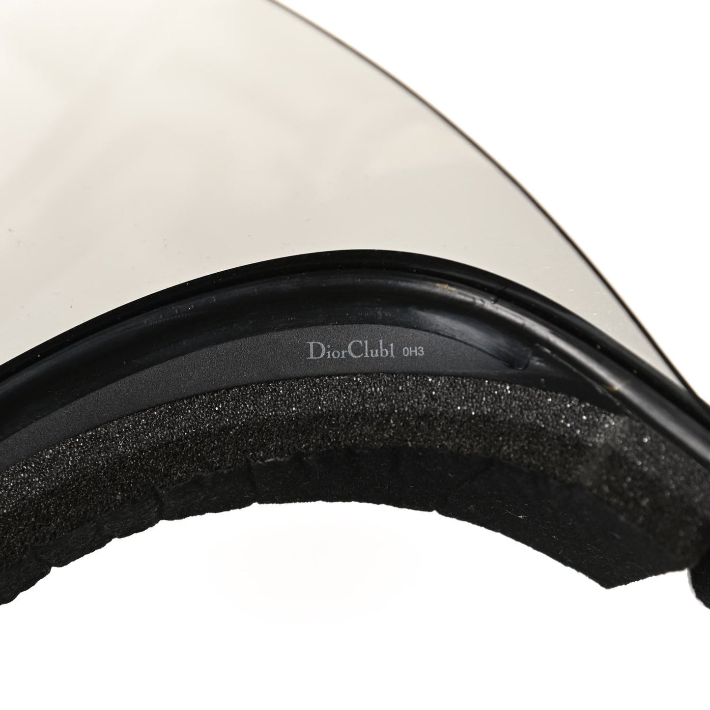Mirrored DiorClubV1U Sun Visor Black