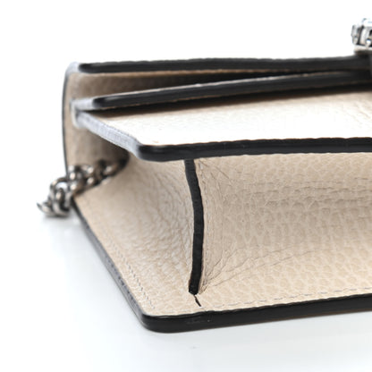 Gucci Dollar Calfskin Crystal Super Mini Dionysus Shoulder Bag Mystic White Black Diamond 7 of 9