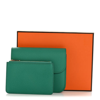 Hermes Epsom Constance Slim Wallet Vert Jade 11 of 11